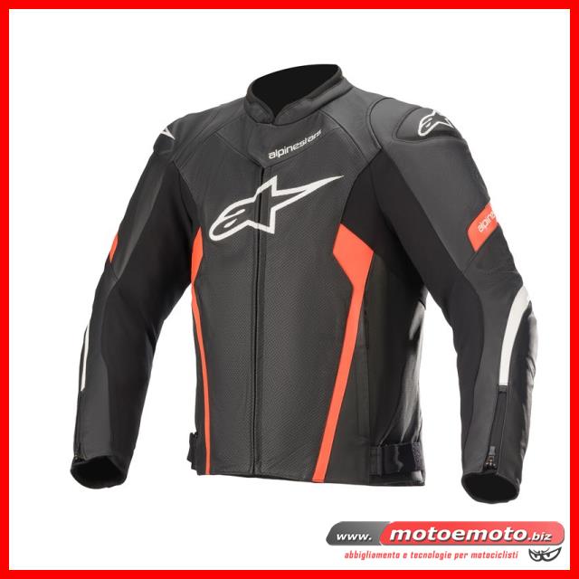 1030 Alpinestars ALPINESTARS FASTER V2 GIUBBINO MOTO IN PELLE SPORTIVO TAGLIA 52 