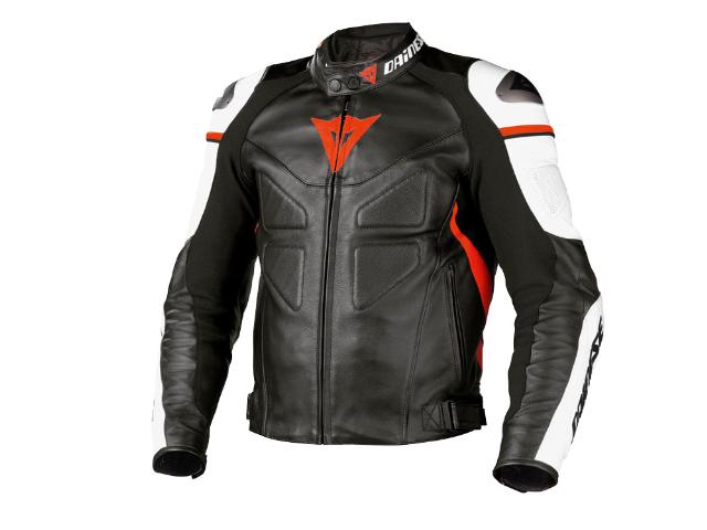 Dainese New Avro C2 Jacket Black Fluo Red.