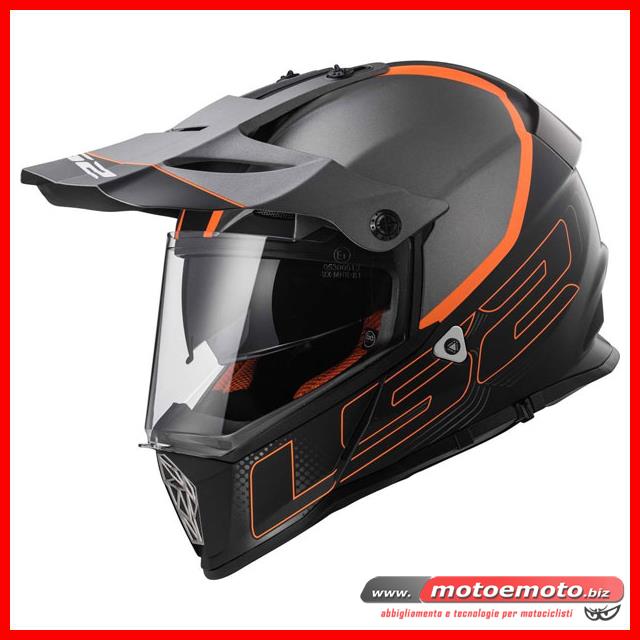 LS2 Caschi moto PIONEER MATT TITANIUM