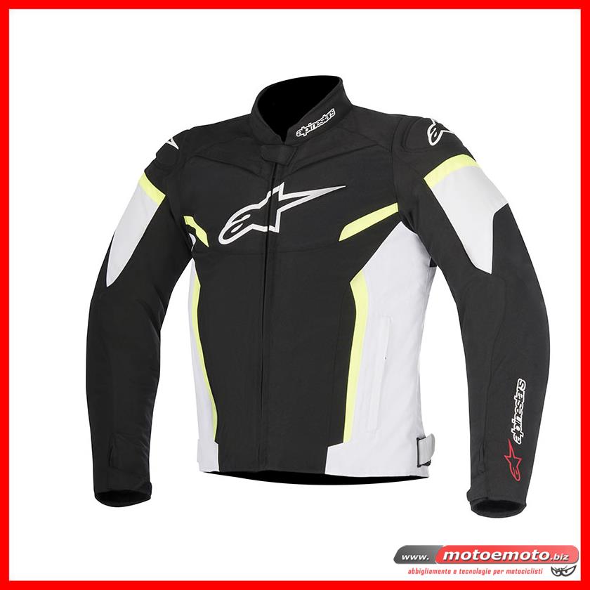 Alpinestars Giubbotto Moto T-GP Plus R V2 Nero Bianco Giallo Fluo